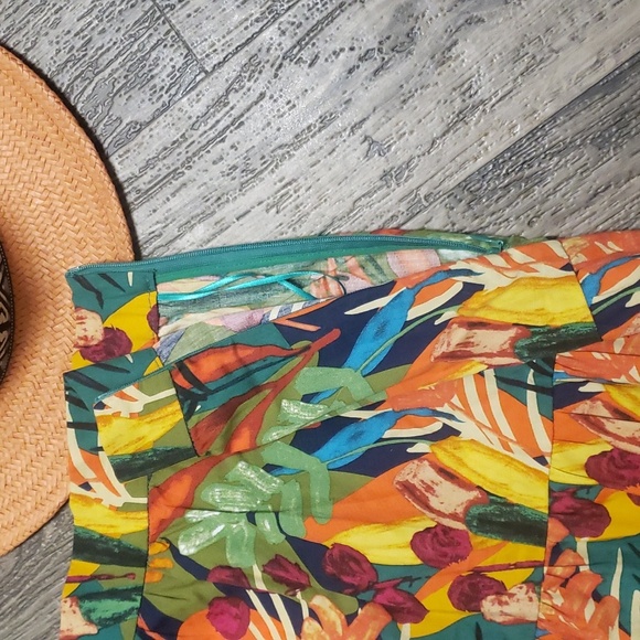 NWT'S ONE PRETTY TIME TROPICAL💐BOHEMIAN MAXI LENGTH PHEASANT SKIRT | SMALL - Picture 6 of 7